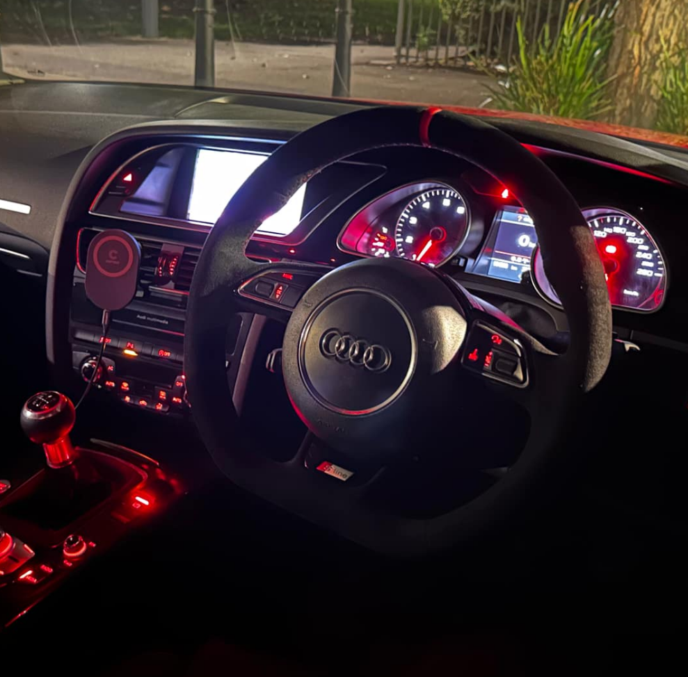 Custom Alcantara Steering Wheel - Audi B8/8.5 A4, S4 & RS4/A5, S5 & RS5