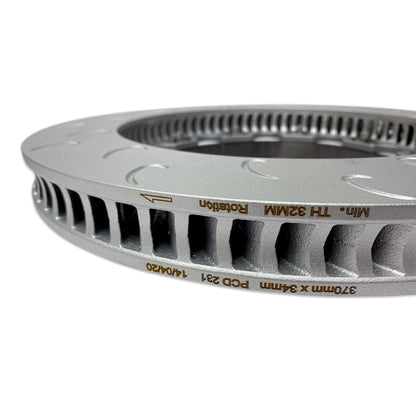 034 Motorsport -  Audi 8V.5 RS3 - 2-Piece Floating Front Brake Rotor Upgrade Kit - 034-301-1000