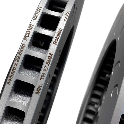 034 Motorsport - Audi B8 S4/S5 2-Piece Floating Front Brake Rotor Upgrade Kit