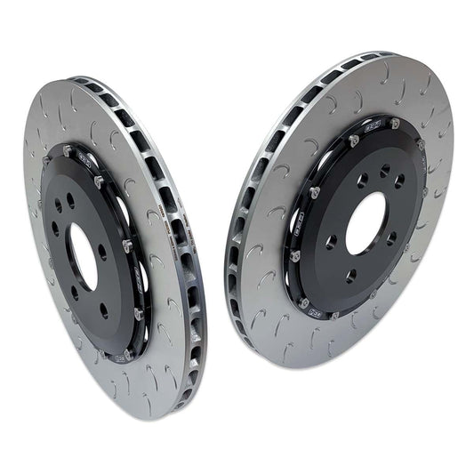 034 Motorsport - Audi B9 S4/S5/SQ5 2-Piece Floating Rear Brake Rotor Upgrade Kit