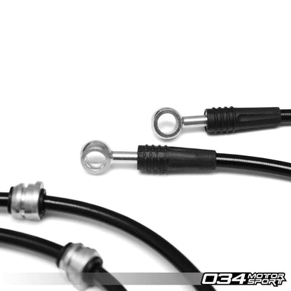 034-303-0017 STAINLESS STEEL BRAIDED BRAKE LINE KIT, 8P AUDI A3 & MKVI VOLKSWAGEN GOLF/RABBIT/GTI/JETTA/GLI W/ BOSCH CALIPERS