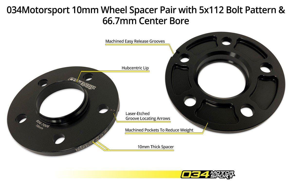 034-604-7016 Dynamic + Flush Wheel Spacer Kit, B8 Audi RS5