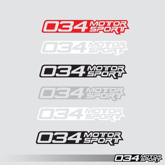 034-A04-0008-24-WHT Decal, Die Cut, 034Motorsport, White, 24"