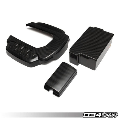 034 - Carbon Fibre Engine Cover, Battery Cover & Fuse Box Cover - Audi 8V S3 - 034-1ZZ-1000
