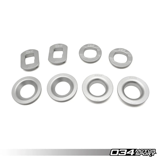 034 Motorsport - Billet Aluminium Rear Subframe Mount Insert Kit - BMW E80/E90 Chassis