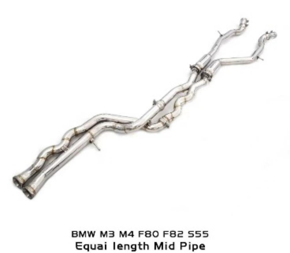 F8X M2 M3 M4 S55 Equal Length Midpipe