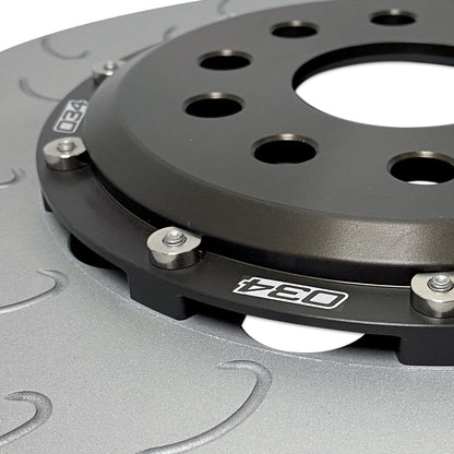 2-PIECE FLOATING FRONT BRAKE ROTOR UPGRADE KIT FOR AUDI 8V/8V.5 S3 AND VW MK7/7.5 GTI/R - 034-301-1001
