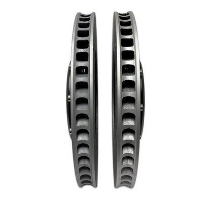 2-PIECE FLOATING FRONT BRAKE ROTOR UPGRADE KIT FOR AUDI 8V/8V.5 S3 AND VW MK7/7.5 GTI/R - 034-301-1001
