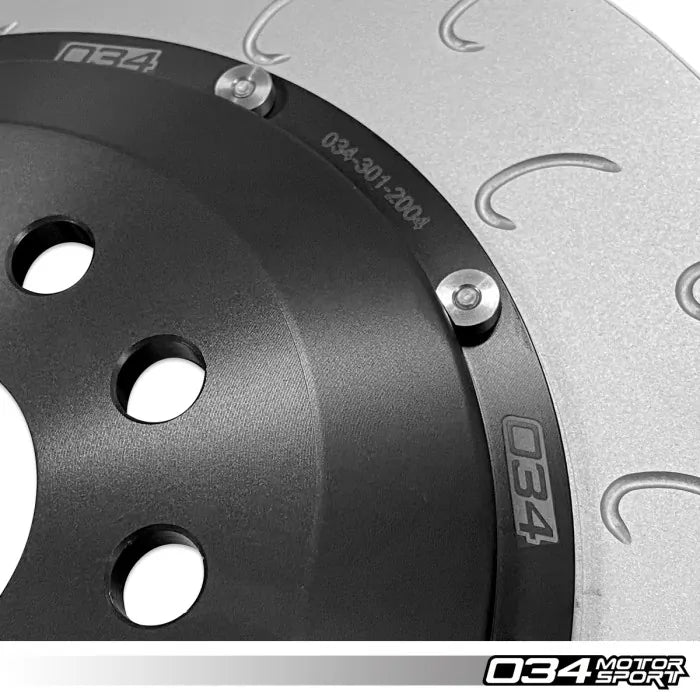 034 Motorsport - Volkswagen & Audi MQB 350 MM Rear Brake Rotor Upgrade - 034-301-2004 - BLK