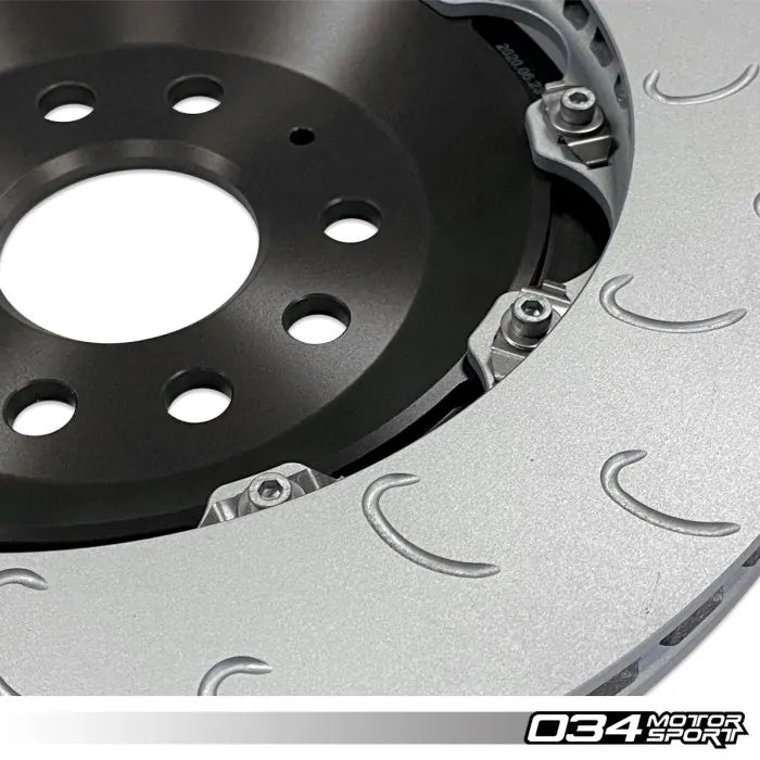 034 Motorsport - Volkswagen & Audi MQB 350 MM Rear Brake Rotor Upgrade - 034-301-2004 - RED