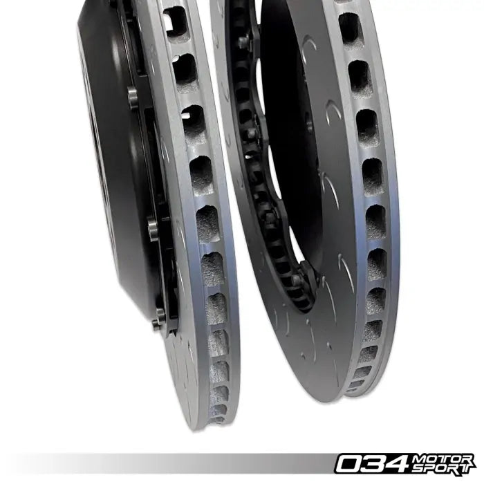 034 Motorsport - Volkswagen & Audi MQB 350 MM Rear Brake Rotor Upgrade - 034-301-2004 - RED