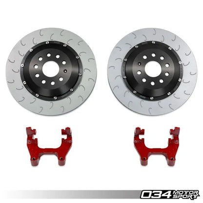 034 Motorsport - Volkswagen & Audi MQB 350 MM Rear Brake Rotor Upgrade - 034-301-2004 - RED