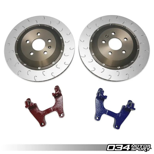 034 Motorsport - Volkswagen Golf MK8R & Audi S3 8Y 2-Piece Floating Rear Brake Rotor 355mm Upgrade  - 034-301-2012