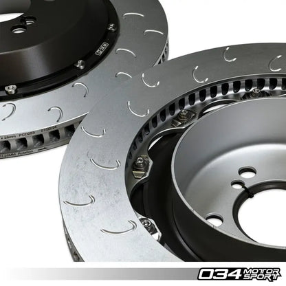 034 Motorsport - 2-Piece Rear Brake Rotor Upgrade - BMW F8X M2/M3/M4 - 034-301-2016