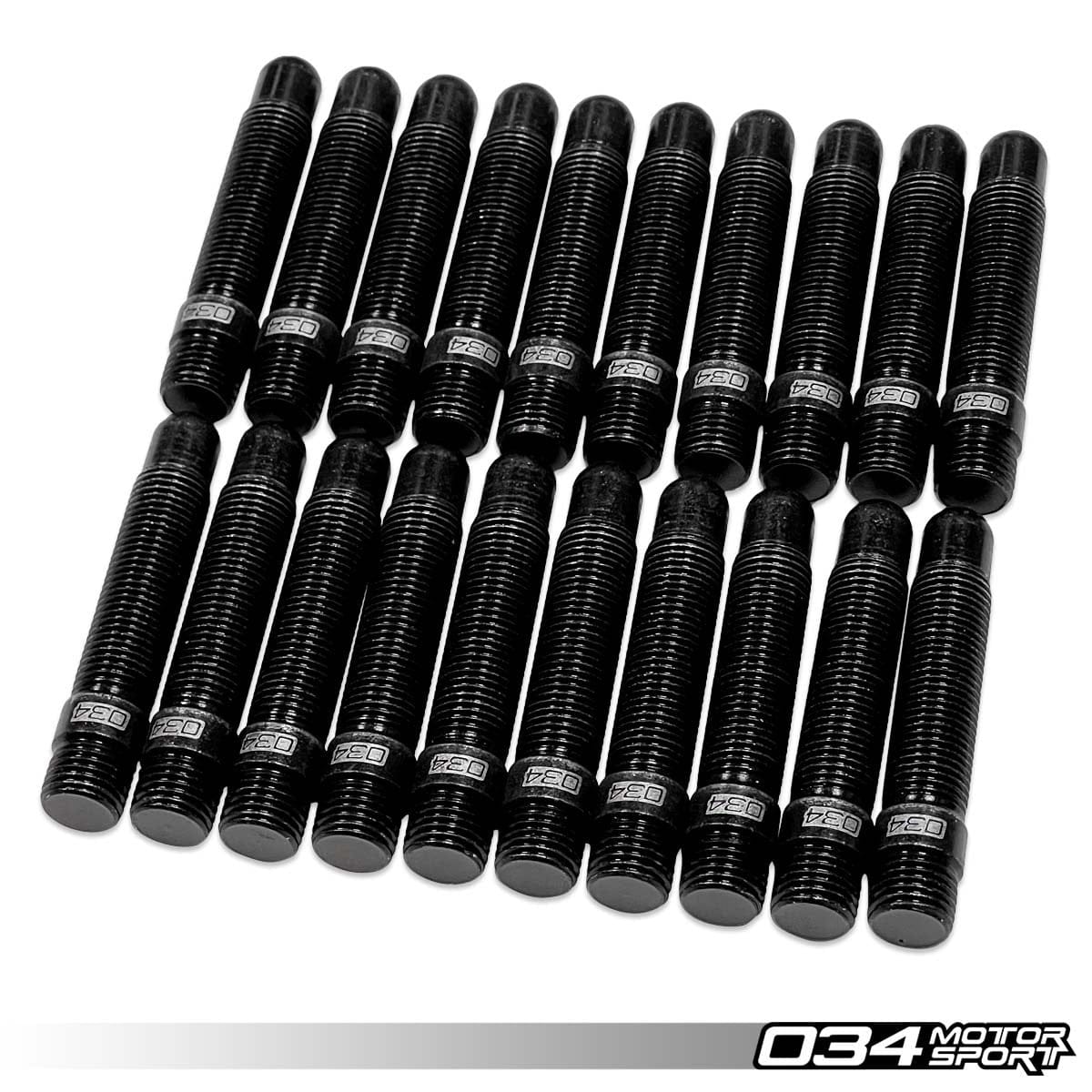 034-604-6007-20 - 034Motorsport Bullet Nose Stud & Ball Seat Nuts (20 Pack) 65 MM