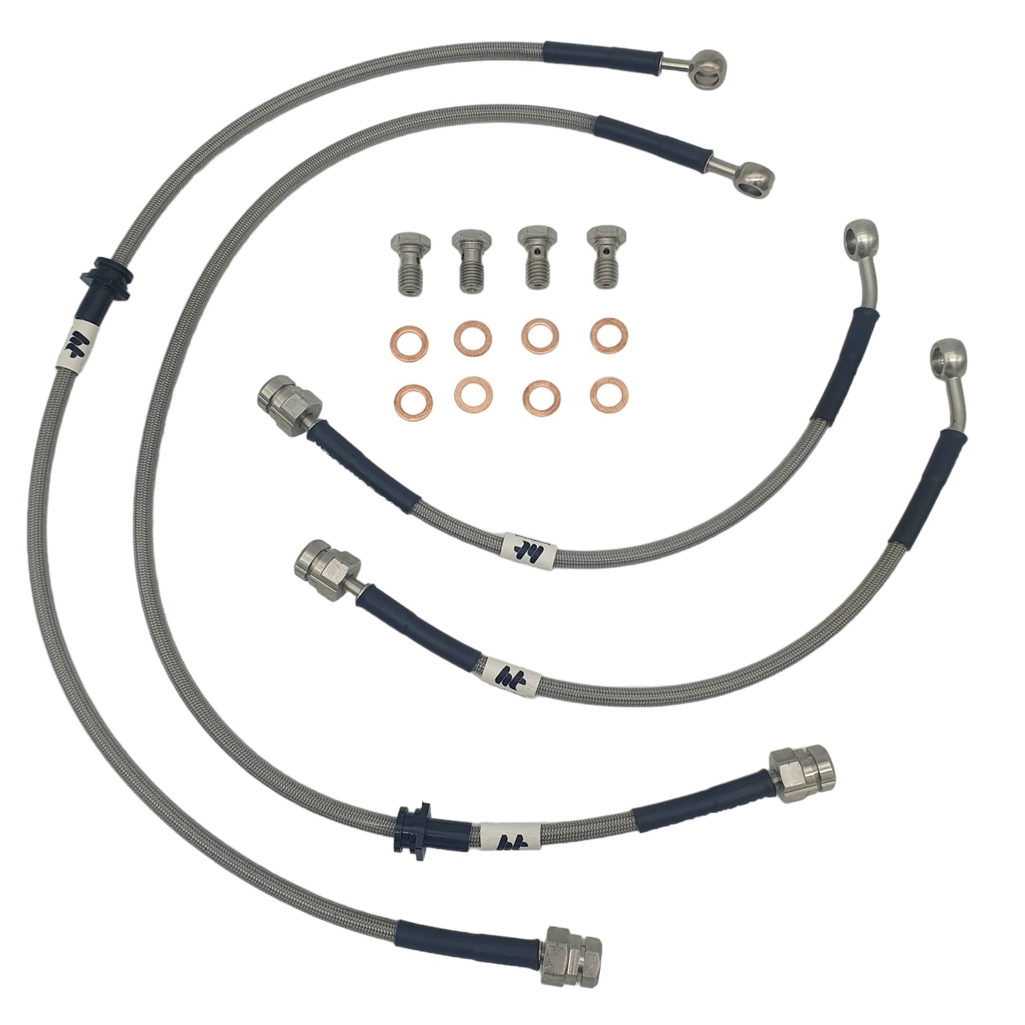 VW Golf Mk7 / Mk8 GTI Hosetechnik Braided Brake Hose Kit