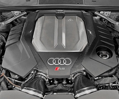 034 Motorsport - Carbon Fibre Engine Cover Trim - Audi C8 RS6/RS7 - 034-1ZZ-1010