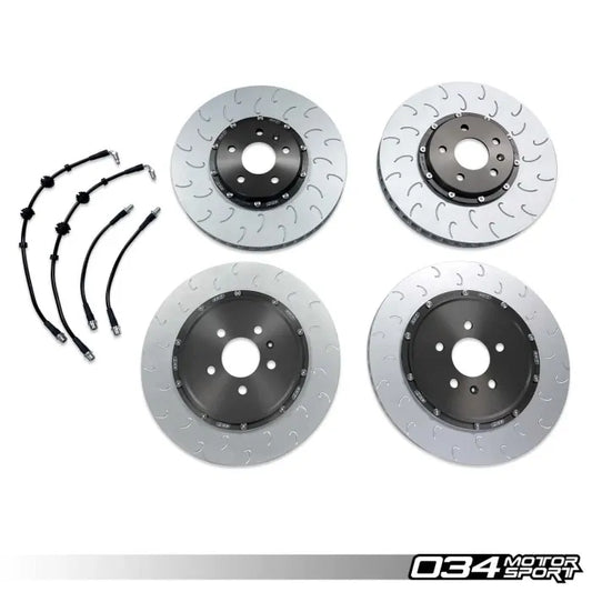 034 Motorsport - Dynamic+ Braking Packages, Gen 1 & Gen 1.5 Audi R8 (4.2 V8 & 5.2 V10) STAGE 2 KIT - 034-301-0001