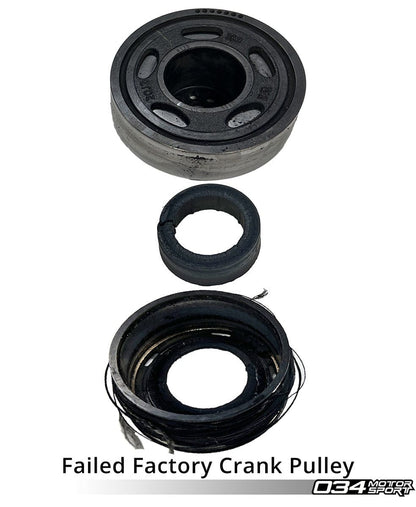 034 Motorsport - 3.0 TFSI Supercharger Crank Pulley Upgrade 207 MM - Audi 3.0 TFSI - 034-145-Z053