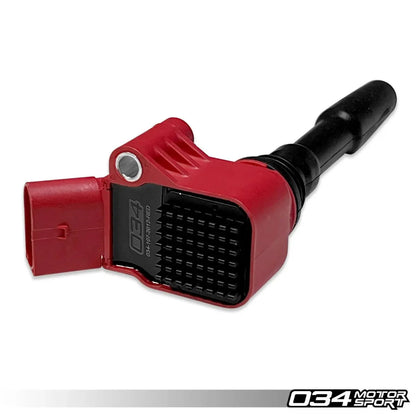 034 Motorsport - High Output Ignition Coil (8V/8Y/MK7/MK8/B9) - EA888.3 & EA839 - 034-107-2012-RED