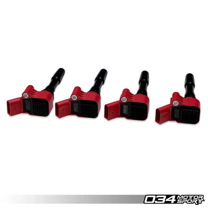 034 Motorsport - High Output Ignition Coil (8V/8Y/MK7/MK8/B9) - EA888.3 & EA839 - 034-107-2012-RED