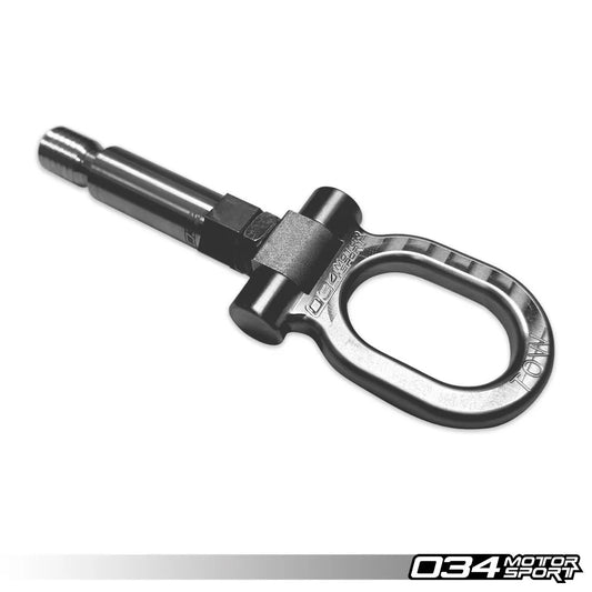 034 Motorsport - Motorsport Stainless Steel Tow Hook - 100mm for Audi 8Y A3/S3 - 034-605-0028