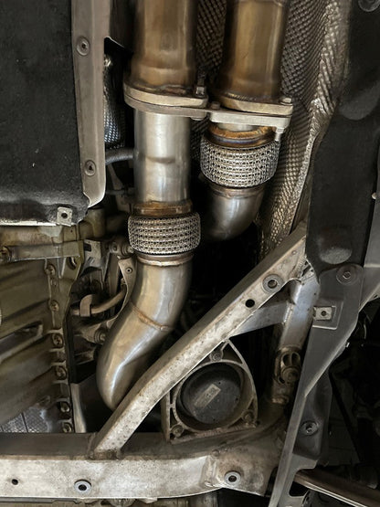 F87 M2C S55 Catted Downpipes