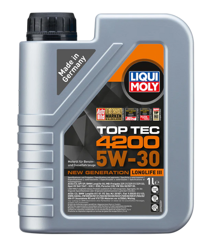 Oil Service Kit for MQB/MLB EA888.3 - Liquimoly TopTec 5W-30