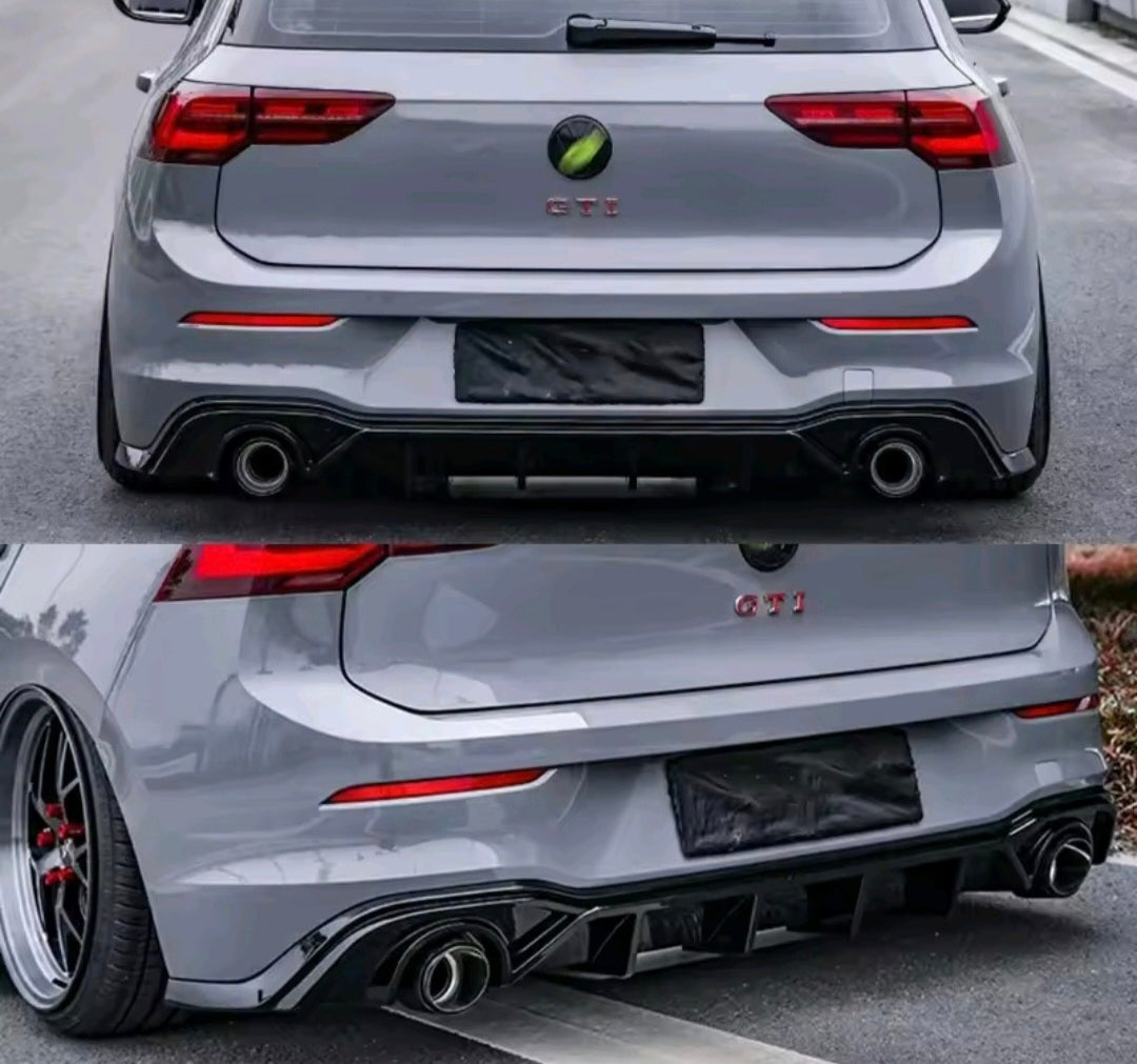 Maxton Style Rear Diffuser for MK8 Golf GTI