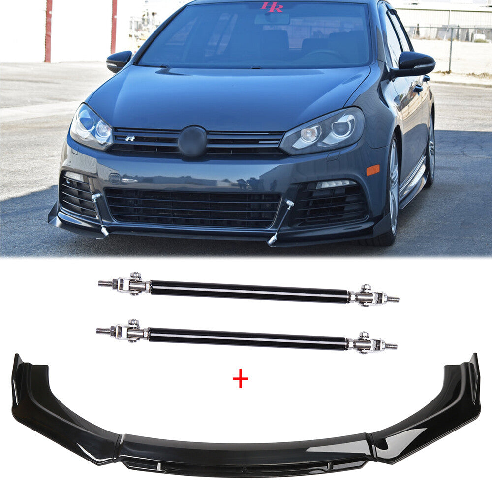 MK6 Golf R Front Lip with Strut Rods