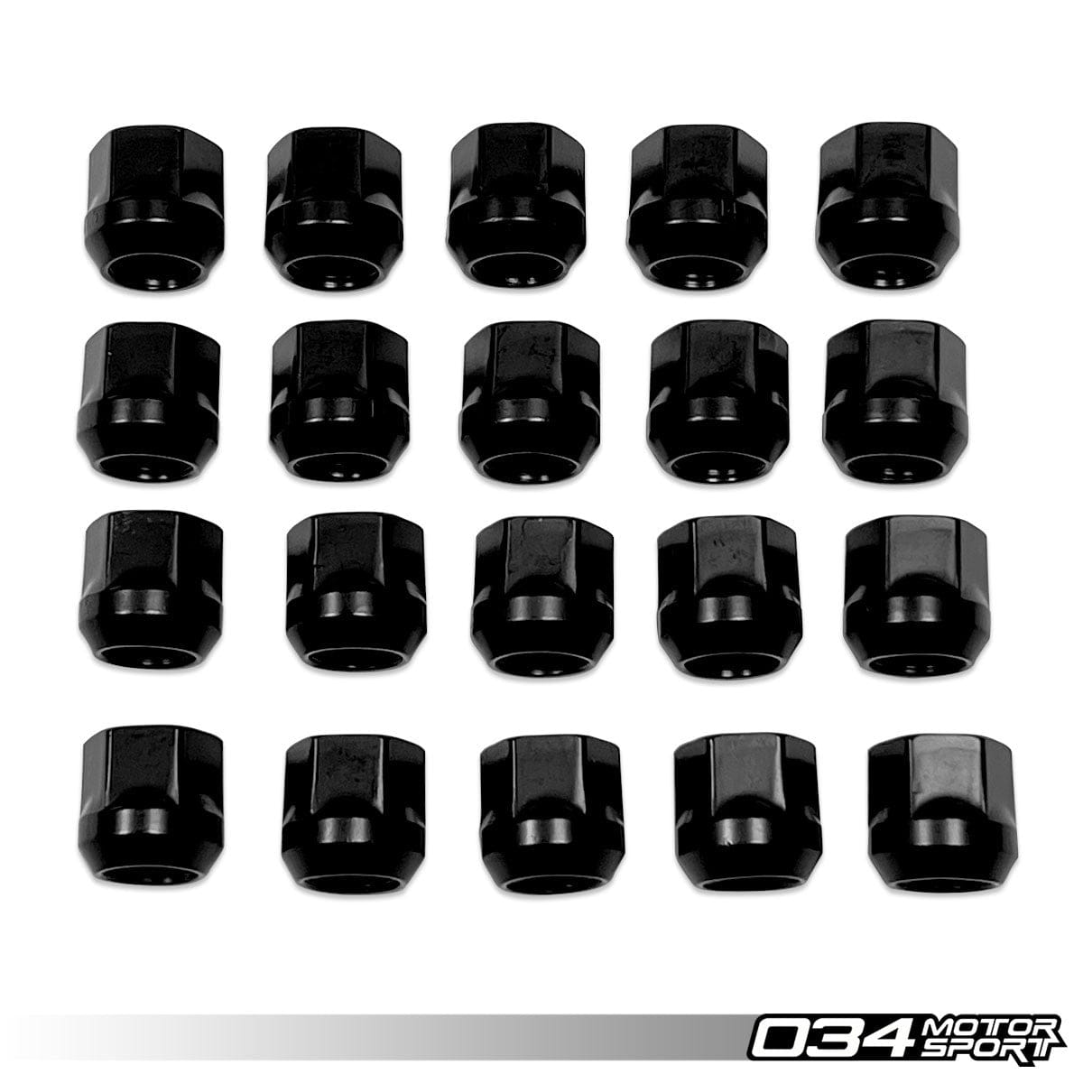 034-604-6007-20 - 034Motorsport Bullet Nose Stud & Ball Seat Nuts (20 Pack) 65 MM