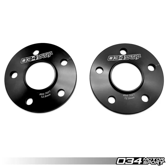 034 Motorsport - Wheel Spacer Pair, 12.5mm, Audi & BMW 5x112 with 66.6mm Center Bore